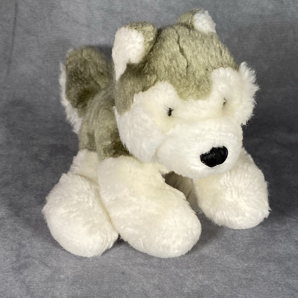 Ganz Hudson‎ Siberian Husky H3628 Stuffed Animal Toy Gray White Plush Lovey